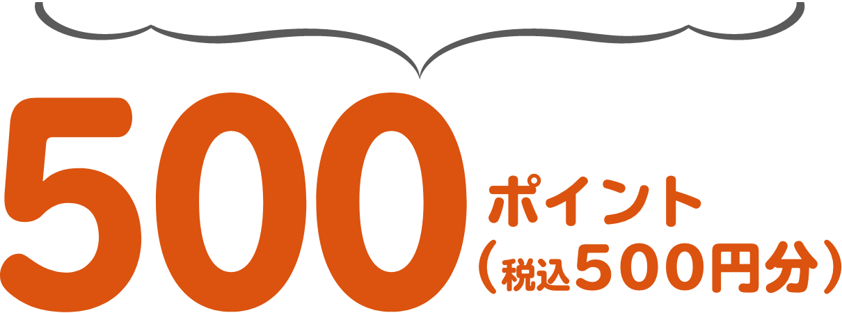 500 ポイント(500円分)